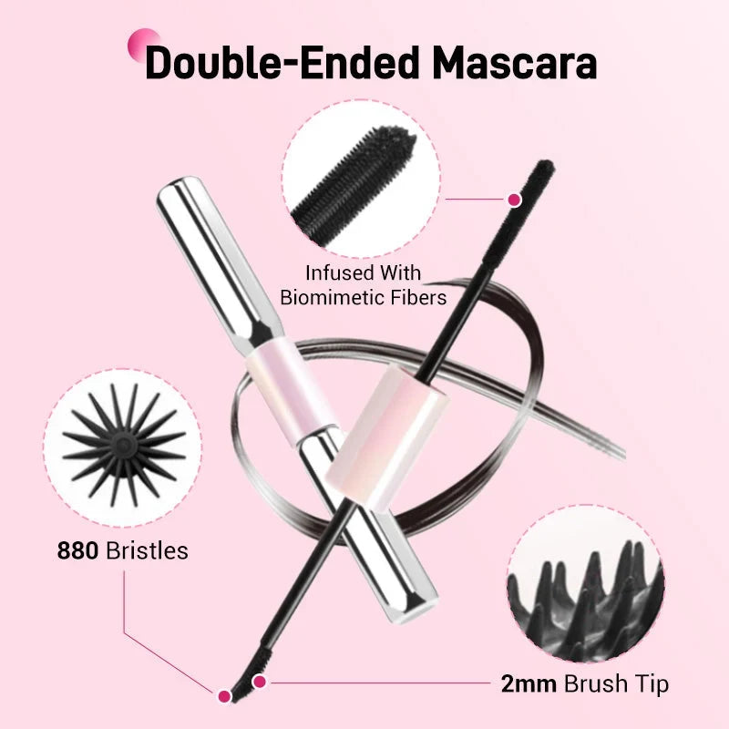 💕50% OFF 💕Double-Ended Waterproof Lengthening & Curling Mascara