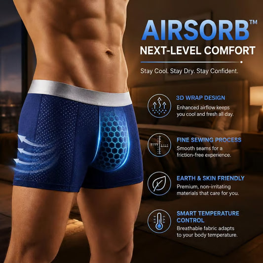 🏆45K+ SOLD 🔥2026 HOT SALE AirSorb™ Premium All-Day Comfort IceSilk Mesh Men's Boxer