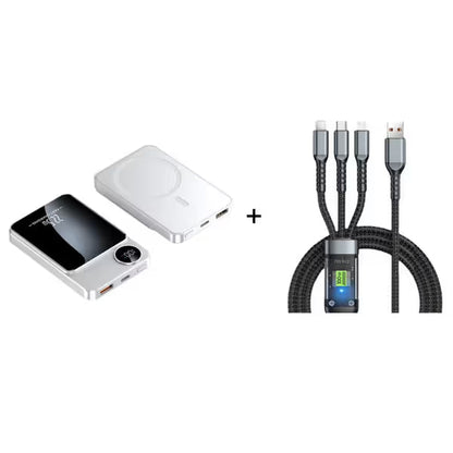 🔋✨Professional Magnetic Charger for Travelers & Professionals 🧲| 22.5W Wired & 15W Wireless | 10,000 mAh | Fast Delivery💥