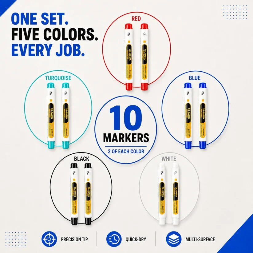 Precision Tip Quick-Dry Oil-Based Marker Pen