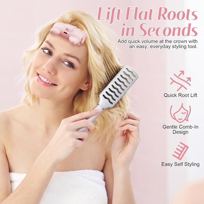 Wireless Heated Root Lift Clip — Instant Volume for Fine Flat Hair
