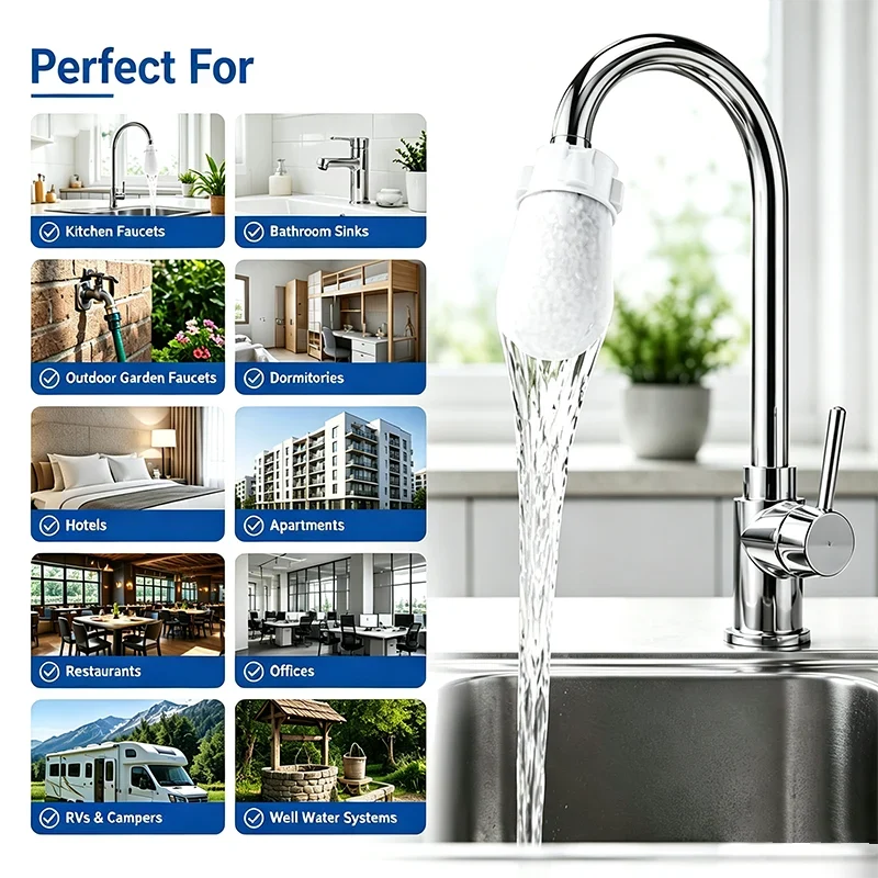 🚰 50% OFF NOW! 🧼 Anti-Splash Kitchen Faucet Filter for Sediment & Rust Removal – 360° swivel & easy install – Reduces chlorine smell, fits most faucets – cleaner water & less mess 💧