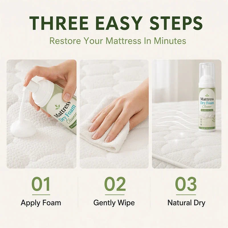 🎉Hot Sale 50% OFF🛏️✨No-Rinse Mattress Dry Foam Cleaner