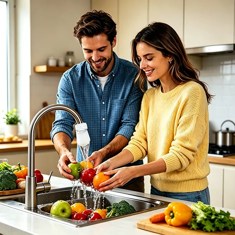 🚰 50% OFF NOW! 🧼 Anti-Splash Kitchen Faucet Filter for Sediment & Rust Removal – 360° swivel & easy install – Reduces chlorine smell, fits most faucets – cleaner water & less mess 💧