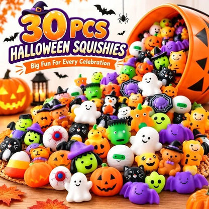 🎃Halloween Mochi Squishy Toys – Cute Sensory Party Favors & Goodie Bag Fillers