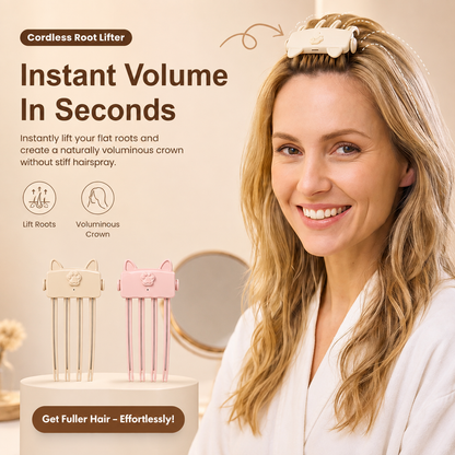 Wireless Heated Root Lift Clip — Instant Volume for Fine Flat Hair