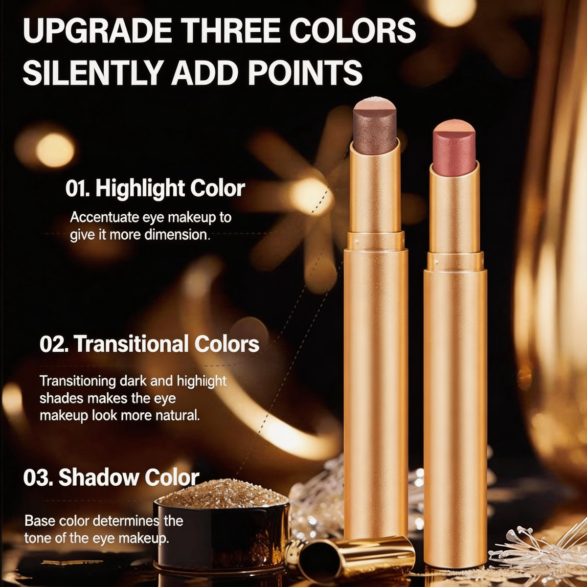 🎀Buy 1 Get 1 Free🎀✨Luxury 3-Tone Eyeshadow Stick✨