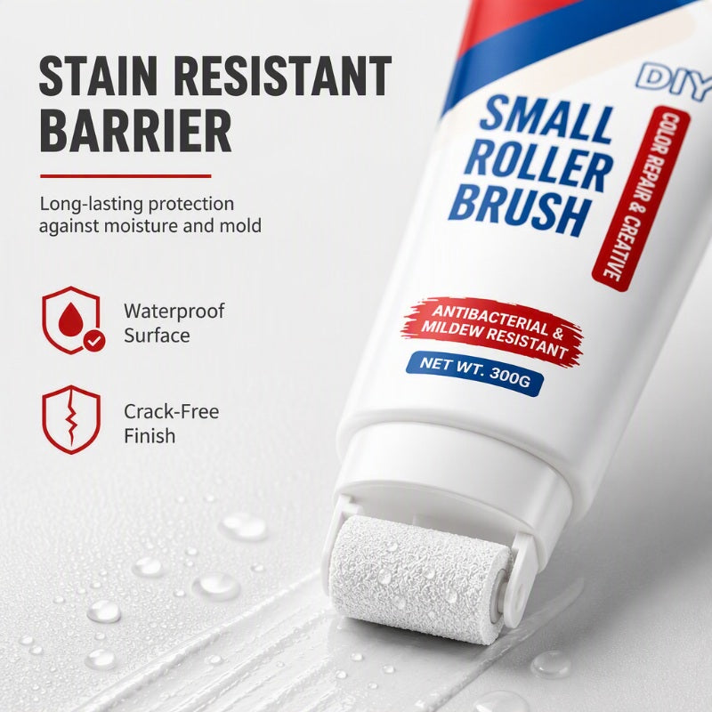 💥Buy 1 Get 1 Free✨ Waterproof Wall Repair Paste with Built‑in Mini Roller Brush 🧱 Easy Wall Crack Repair