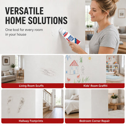 💥Buy 1 Get 1 Free✨ Waterproof Wall Repair Paste with Built‑in Mini Roller Brush 🧱 Easy Wall Crack Repair