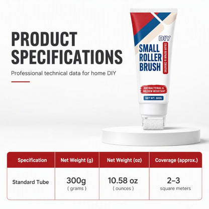 💥Buy 1 Get 1 Free✨ Waterproof Wall Repair Paste with Built‑in Mini Roller Brush 🧱 Easy Wall Crack Repair